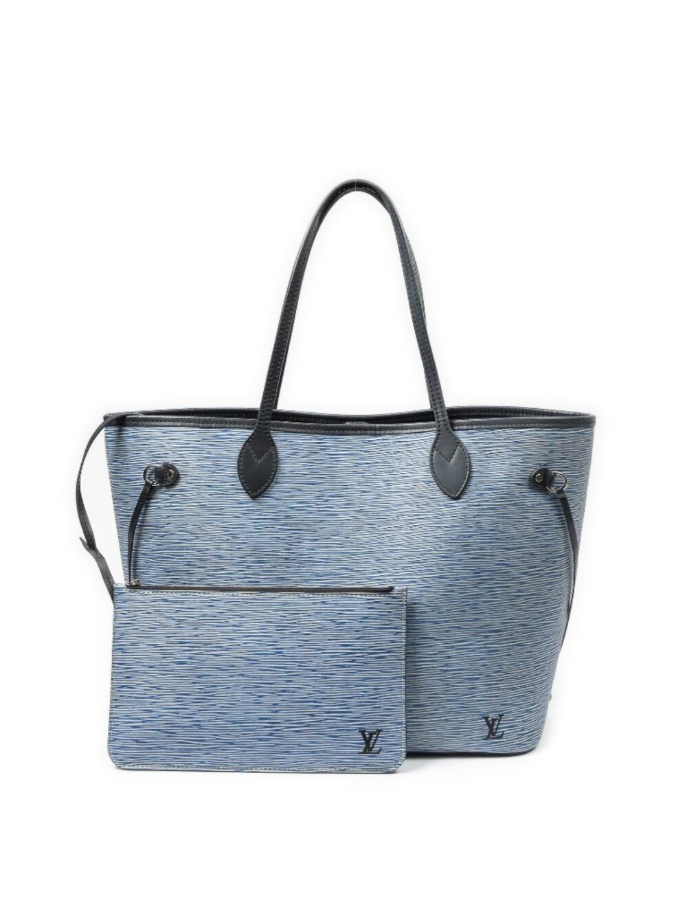 Louis Vuitton Neverfull Blue Denim Tote Epi